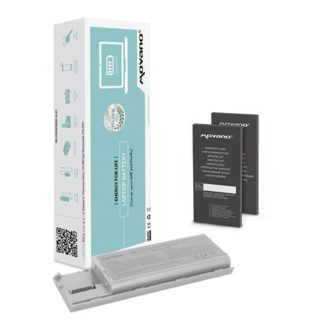 Movano Bateria Movano do notebooka Dell Latitude D620 (10.8V-11.1V) (4400 mAh)