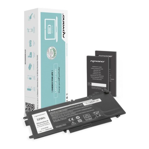 Movano Bateria Movano do notebooka Dell Latitude E5289, 7390 2-in-1, K5XWW (7.4V-7.6V) (4200 mAh)