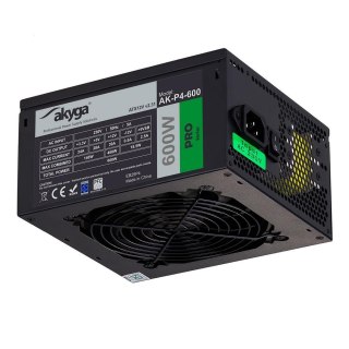 AKYGA Zasilacz ATX 600W Akyga Pro AK-P4-600 Semi-Modular Fan12cm P8 5xSATA 2xPCI-E