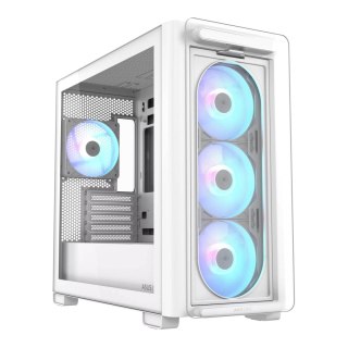 Asus Obudowa Asus A23 PLUS TG ARGB WHITE mATX z oknem bez zasilacza