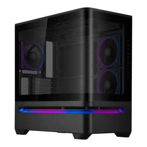 Asus Obudowa Asus PRIME AP202 TG ARGB BLACK mATX z oknem bez zasilacza