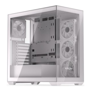 COOLING.PL Obudowa KRUX Exo White ATX, z oknem, bez zasilacza, biała