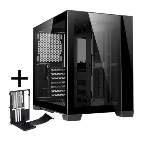 Lian Li Obudowa Lian Li O11D MINI-X ATX Midi Tower bez zasilacza z oknem czarna + Mini Riser Card
