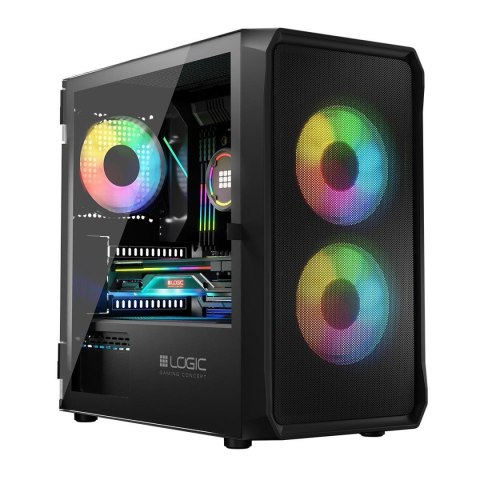 Logic Concept Obudowa LOGIC PORTOS ARGB Mini USB 3.0 Black