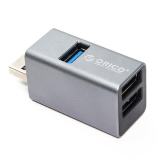 ORICO HUB USB-A Orico MINI-U32L-GY-BP 3x USB-A 5 Gbps, aluminiowy