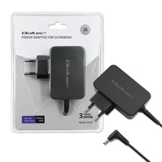 Qoltec Zasilacz sieciowy Qoltec do ultrabooka Asus 45W | 19V | 2.37A | 3.0*1.0