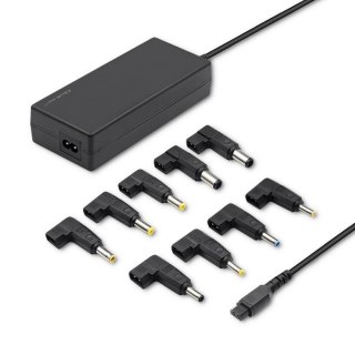 Qoltec Zasilacz sieciowy Qoltec uniwersalny 65W | 9 wtyczek | +kabel zasilający