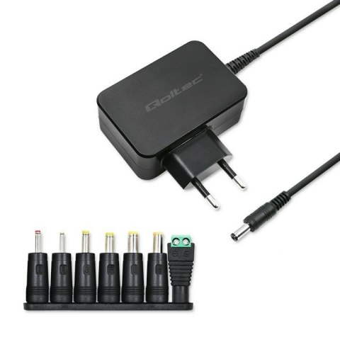 Qoltec Zasilacz uniwersalny Qoltec sieciowy 30W | 12V | 2.5A | 7 wtyczek