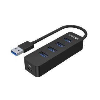 Unitek HUB USB-A Unitek H1117A 4xUSB-A 3.1, aktywny, 10W