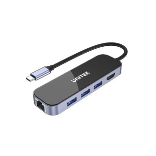 Unitek HUB USB-C Unitek D1086A 15 w 1, USB-C z zasilaczem