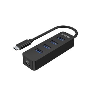 Unitek HUB USB-C Unitek H1117B 4xUSB-A 3.1, aktywny, 10W