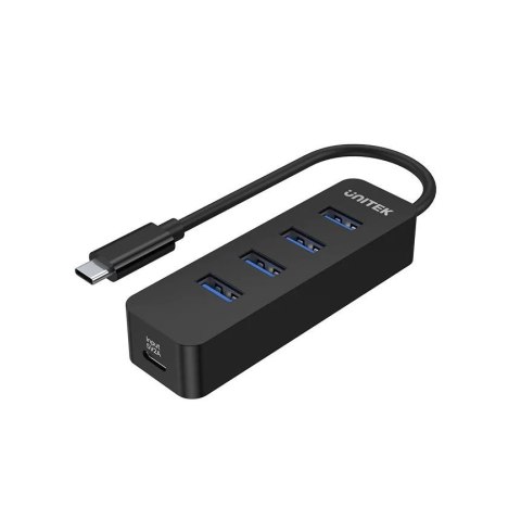 Unitek HUB USB-C Unitek H1117B 4xUSB-A 3.1, aktywny, 10W