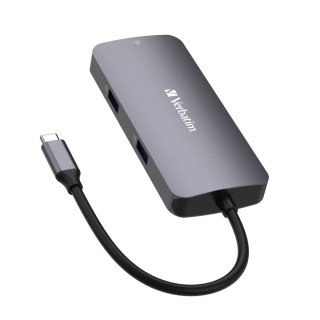 Verbatim Hub USB Verbatim Multi Port CMH-05: 1x USB-C PD, 2xUSB-A 3.0, 1xHDMI, RJ-45