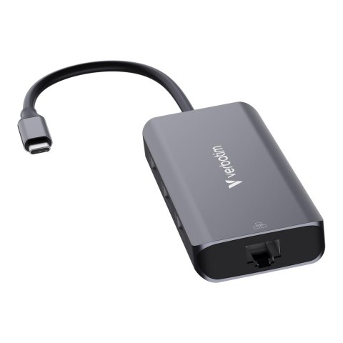 Verbatim Hub USB Verbatim Multi Port Essentials USB-C PD, 3xUSB-A 3.0, HDMI, RJ-45
