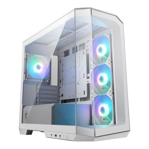MSI Obudowa MSI MAG PANO M100R PZ WHITE M-ATX Micro Tower z oknem, bez zasilacza
