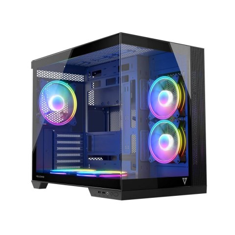 Modecom Obudowa Modecom Volcano Panorama APEX ARGB 5F MIDI , Czarna