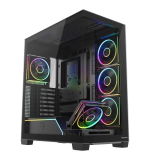 Modecom Obudowa Modecom Volcano Stellar Plus ARGB MIDI 5F, czarna