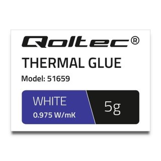 Qoltec Klej termoprzewodzący Qoltec 0.975 W/m-K | 5g | Biały