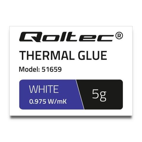 Qoltec Klej termoprzewodzący Qoltec 0.975 W/m-K | 5g | Biały