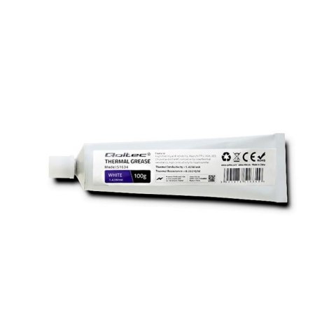 Qoltec Pasta termoprzewodząca Qoltec 1.42 W/m-K | 100g | Biała