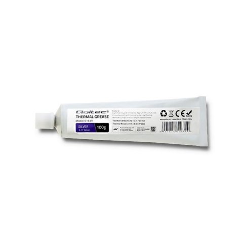Qoltec Pasta termoprzewodząca Qoltec 3.17 W/m-K| 100g | Srebrna