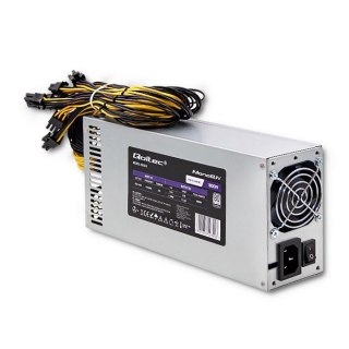 Qoltec Zasilacz PCI-E Qoltec 1800W | 80 Plus Platinum | Gaming Miner
