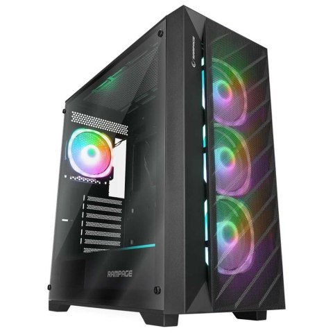 Rampage Obudowa Rampage PRIME Mesh 4x wentylator ARGB + hub E-ATX
