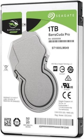 Seagate Dysk SEAGATE BarraCuda® ST1000LM049 1TB 2.5" 7200 128MB SATA III