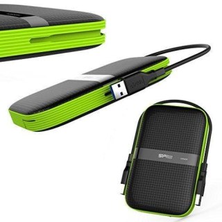 Silicon Power Dysk zewnętrzny Silicon Power ARMOR A60 1TB 2,5" USB 3.0 BLACK-GREEN/PANCERNY wstrząso/pyło i wodoodporny IPX4