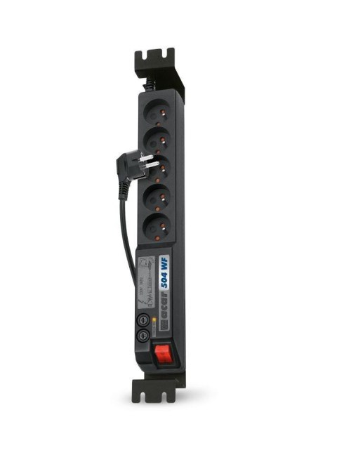Acar Listwa przeciwprzepięciowa Acar 504 WF RACK 3,0m czarna