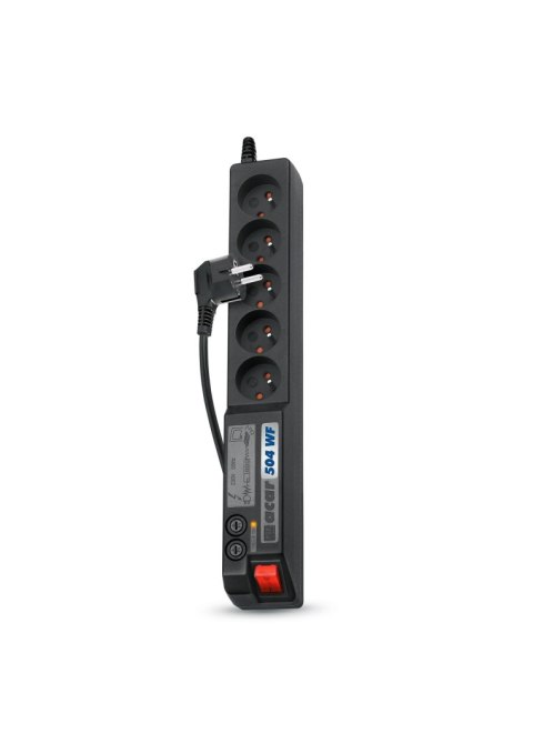 Acar Listwa przeciwprzepięciowa Acar 504WF 1,5m czarna