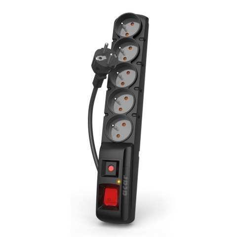 Acar Listwa przeciwprzepięciowa Acar F5 PRO 3,0m wtyczka prosta czarna