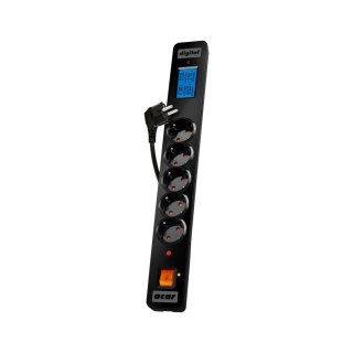 Acar Listwa przeciwprzepięciowa Acar digital Schuko 5,0m czarna