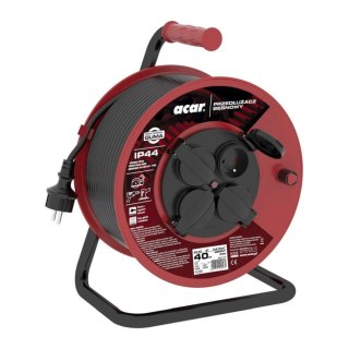 Acar Przedłużacz bębnowy Acar IP44 PZ-4Z/ST 3G2.5 40m czarny