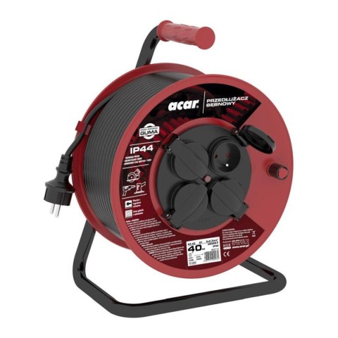 Acar Przedłużacz bębnowy Acar IP44 PZ-4Z/ST 3G2.5 40m czarny