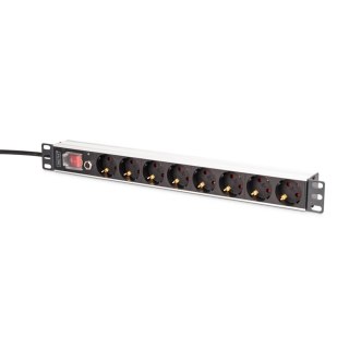 Digitus Listwa zasilająca DIGITUS PDU Rack 19" z zabezpieczeniem przeciążeniowym