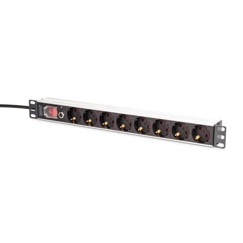 Digitus Listwa zasilająca DIGITUS PDU Rack 19" z zabezpieczeniem przeciążeniowym