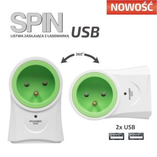 Ever Listwa zasilająca Ever SPIN USB