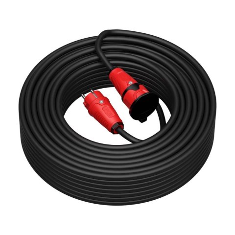 KERG Przedłużacz KERG 40m 3×2,5mm2 H05RR-F 250V czarny