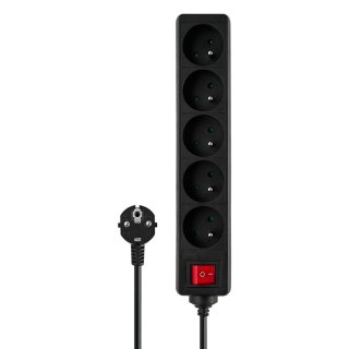 Savio Listwa zasilająca Savio LZ-01, 5 gniazd 1,5m