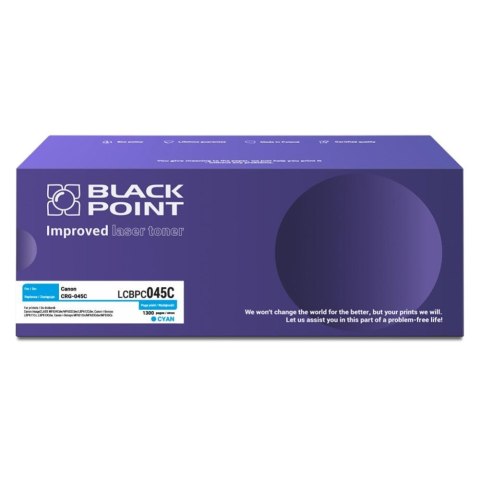 Black Point S.A. Toner Black Point do Canon (CRG-045C) Cyan 1300 str. z chipem