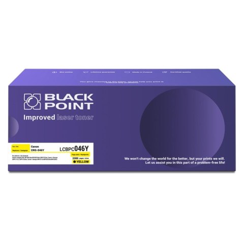 Black Point S.A. Toner Black Point do Canon (CRG-046Y) Yellow 2300 str. z chipem