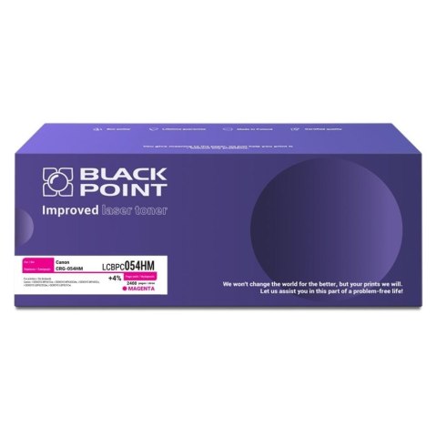 Black Point S.A. Toner Black Point do Canon (CRG-054HM) Magenta 2400 str. z chipem