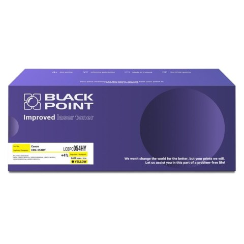 Black Point S.A. Toner Black Point do Canon (CRG-054HY) Yellow 2400 str. z chipem