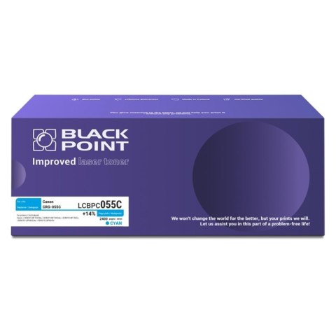 Black Point S.A. Toner Black Point do Canon (CRG-055C) Cyan 2400 str. z chipem