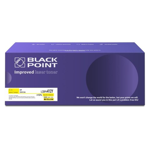 Black Point S.A. Toner Black Point do Hp (CE412A) Yellow 2600 str. z chipem