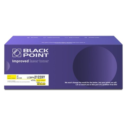 Black Point S.A. Toner Black Point do Hp (W2122X) Yellow 12000 str. z chipem