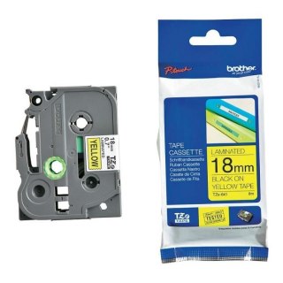 Brother Taśma Brother P-Touch TZe-641 18mm x 8m (TZE641) - żółta, czarny nadruk