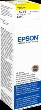 Epson Atrament yellow w butelce 70 ml (T6734) do Epson L800/L850/L800/L850