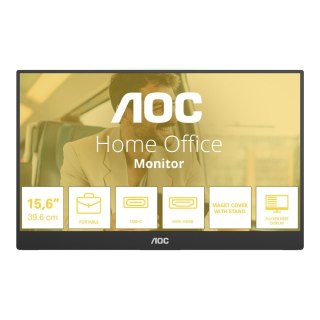 AOC Monitor AOC 15,6" 16T20E2 IPS FHD 60Hz MiniHDMI 2xUSB-C głośniki